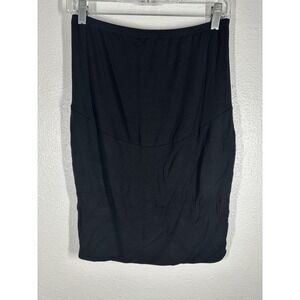 Tart Maternity Skirt Womens Medium Black Pencil Tube Bodycon Stretch Pull On